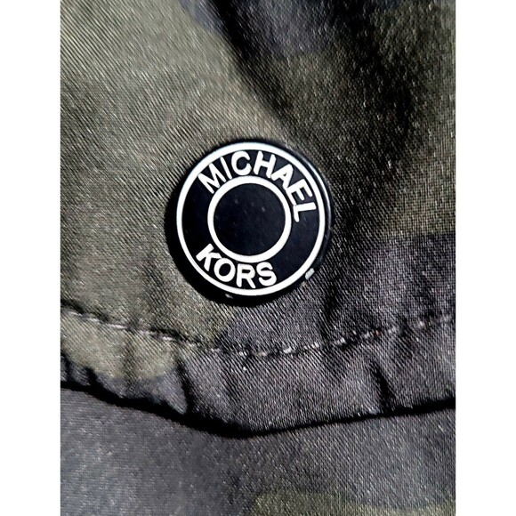MICHAEL KORS Squaw Faux Shearling Camo Zip Vest Sherpa Fleece MENS SIZE XL EUC - Picture 10 of 12